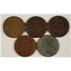 Image 2 : (5) 1914-S LINCOLN CENTS