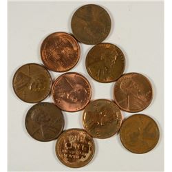 (10) LINCOLN CENTS (1926-D, 1931, 1931-D, 1932, 1944-D, 1945, 1954-D, 1954-S,
