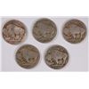 Image 2 : (5) 1914-S BUFFALO NICKELS