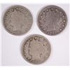 Image 1 : (3) 1883 W/C V-NICKELS