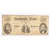 Image 1 : 1861 $10 CONFEDERATE STATES OF AMERICA NOTE (T-25) VG/F