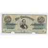 Image 1 : 1862 $50 CONFEDERATE STATES OF AMERICA NOTE (T-50) VF