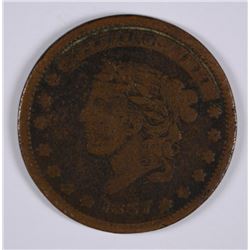 1837 HARD TIMES TOKEN (NOT ONE CENT)