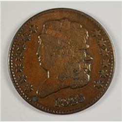 1825 HALF CENT VF/XF