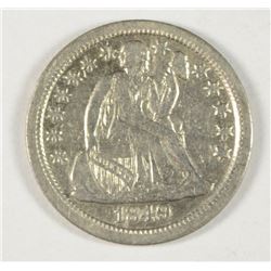 1849-O SEATED DIME XF/AU