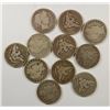 Image 1 : (11) BARBER HALF DOLLARS (05-O, 06, 06-D, 06-O, 07, 07-D, 08, 08-D, 08-O, 08-S,