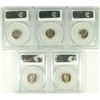 Image 2 : (5) 1975-D ROOSEVELT DIMES PCGS MS-65