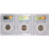 Image 2 : ( 3 ) 1938-S JEFFERSON NICKELS, PCGS MS-65