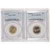 Image 1 : ( 2 ) PCGS GRADED 1944-D JEFFERSON NICKELS: (1  MS-65 FULL STEPS & (1) MS-66