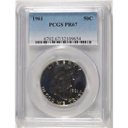 1961 FRANKLIN HALF DOLLAR, PCGS PROOF-67