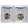 Image 1 : ( 2 ) 1959-D PCGS GRADED FRANKLIN HALF DOLLARS,: (1) MS-63 FBL & (1) MS-64 FBL