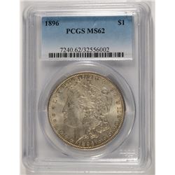1896 MORGAN SILVER DOLLAR, PCGS MS-62
