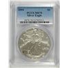 Image 1 : 2004 AMERICAN SILVER EAGLE, PCGS MS-70!