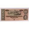 Image 1 : 1864 $10 CONFEDERATE STATES OF AMERICA NOTE (T-68) AU+