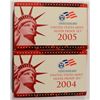 Image 1 : 2004 & 2005 SILVER PROOF SETS (OGP)