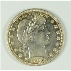 1909-D BARBER QUARTER AU/BU
