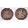 Image 1 : 1876 & 1877-S SEATED HALF DOLLARS