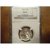 Image 1 : 1960-D WASHINGTON SILVER QUARTER NGC MS63