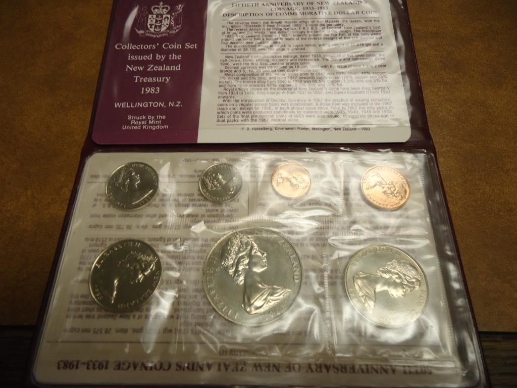 1983 NEW ZEALAND COLLECTORS COIN SET ORIGINAL MINT PACKAGING