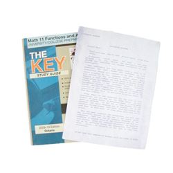 Falling Skies Matt Mason (Maxim Knight) Study Guide and Homework Movie Props