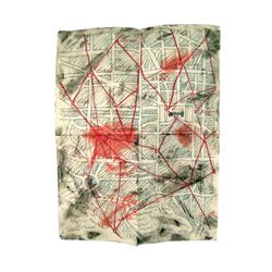 Falling Skies Season 5 Lt. Wolf (Daren A. Herbert) Hand Drawn Map Movie Props