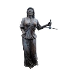 Falling Skies Blindfolded Lady of Justice Statue Movie Props