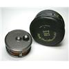 Image 1 : A Hardy Husky wide spool fly reel, 31/4", in black Hardy zip case...