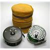 Image 1 : A Hardy Zenith wide spool trout fly reel, 33/8" together with another older with sawn away rim, in..