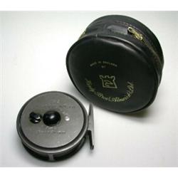 A Hardy Viscount 130 trout fly reel, 31/4", in black Hardy zip case...