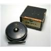 Image 1 : A J. W. Young Pridex trout reel, black finish, 31/2", in original Young's card box...