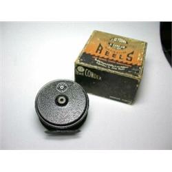 A J. W. Young Condex fly reel, black finish, 31/2", in original Young's card box...