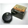 Image 1 : An Edgar Sealey Flyman reel, black finish, 31/2" in Young's 31/2" Condex card box...