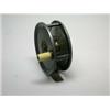 Image 1 : A Carter alloy trout fly reel with brass foot, 3", in a black suede zip case...