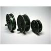 Image 1 : An Allcocks Flick'em Perfection trotting reel, black finish, 4"; an Allcock's Gilmour trout reel, b.
