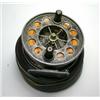 Image 1 : An Allcock's Aerial reel, black finish, 35/8", in black zip case...