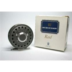 A Hardy JLH # 2/3/4 No. 085 trout fly reel, 27/8", in Hardy cloth bag and original card box...