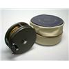 Image 1 : A Hardy Perfect narrow drum trout reel, 33/8", as new in blue and grey Hardy zip case...