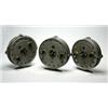 Image 1 : Three J. W. Young Trudex trotting reels, grey finish, 37/8" (3)...