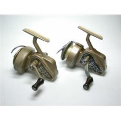 A J. W. Young Ambidex casting reel and a J. W. Young Ambidex No. 2 casting reel (2)...