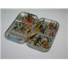 Image 1 : A Wheatley alloy fly tin containing twenty-three salmon flies...
