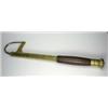 Image 1 : A Hardy brass telescopic gaff with ring turned wooden handle...