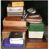 Image 1 : A collection of fishing floats in nine various wooden and plastic boxes, some fitted (9)...