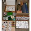 Image 1 : A large quantity of trout flies in four wooden boxes and a carton containing many small plastic and.