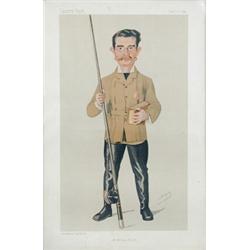 Spy.  A caricature print of Mr William Blake, A Fly-Fisherman, published by Vanity Fair Feby. 21 18.