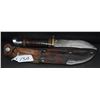 Image 2 : VINTAGE "WESTERN" HUNTING KNIFE & SHEATH