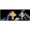 Image 1 : TWO GERMAN (1938) MOTHERS CROSSES WITH RIBBONS