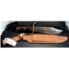 Image 1 : VINTAGE BOWIE KNIFE & LEATHER SHEATH