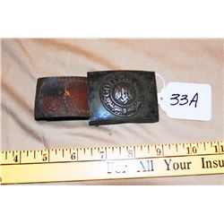 WW II GERMAN NAZI BELT BUCKLE "GOTT MIT UNS"