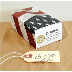 BOX OF 50 .357 MAGNUM CARTRIDGES - RELOADS