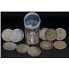 Image 1 : ROLL OF 20 MORGAN SILVER DOLLARS FROM SAFE DEPOSIT